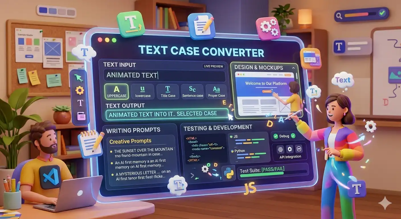 text case converter animated image